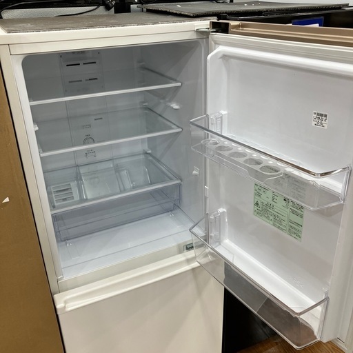 2ドア冷蔵庫　168L  AQUA  AQR-17MBK  2022年製　26,400円