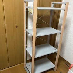 決まりました❗️受け付け中止  　縦長 4段 棚 スチール 