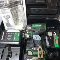 ハイコーキ18vインパクトレンチWH18DBDL2、中古美品