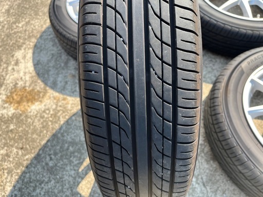 ★美品 9部山 4本セット★ホイール sport daisy 14 4.5j +45 4穴 pcd100★タイヤ yokohama ヨコハマ practiva 155 65 14 2023年製★