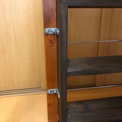 ロフトベッド　手作り棚付き　の画像