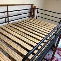 ロフトベッド　手作り棚付き　の画像
