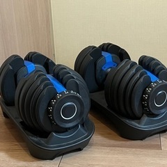 ダンベル 24kg (1秒で重量変更) 可変式【 独自規格のプレ...