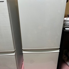 2016年製　SHARPノンフロン2ドア冷凍冷蔵庫 SJ-D14B-W