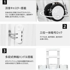 スーツケース 機内持ち込み USBポート付き カップホルダー付き Sサイズの画像