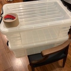 クリアコンテナボックス 2個の画像