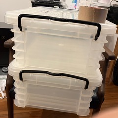 クリアコンテナボックス 2個の画像