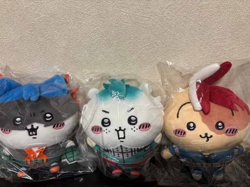 【新品未開封3体セット】ちいかわ　ヒロアカ　ぬいぐるみ