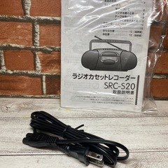 未使用品　TEKNOS AM/FM ステレオラジカセ　SRC-S20の画像