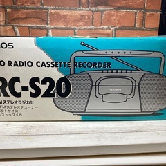 未使用品　TEKNOS AM/FM ステレオラジカセ　SRC-S20