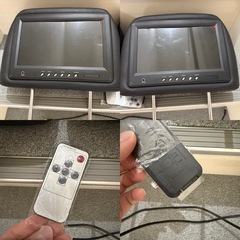訳あり　海外製　9インチ　モニター&ヘッドレストの画像