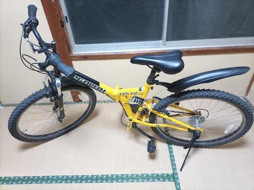 未使用 26インチ 折りたたみ式 マウンテンバイク 18段変速