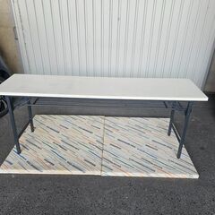  【お買い上げありがとうございました】折りたたみ　会議テーブル　...