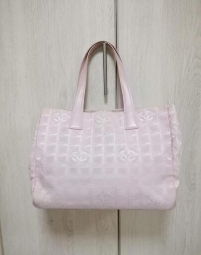 CHANEL　シャネル　ニュートラベルライン　トートバッグ　ピンク