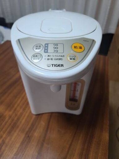 タイガー魔法瓶 マイコン電動ポット 2.2L ホワイト PDR-G221-W コードせん無し
