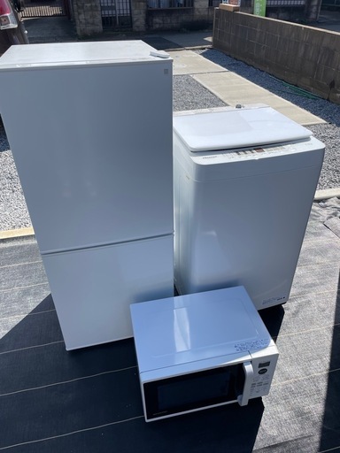 新生活3点 新品同様‼️冷蔵庫 洗濯機 電子レンジ