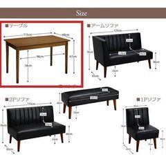 未使用訳あり　新品未組み立て　木目調ダイニングテーブル　リビングテーブル　丸脚　ウォールナットブラウンの画像