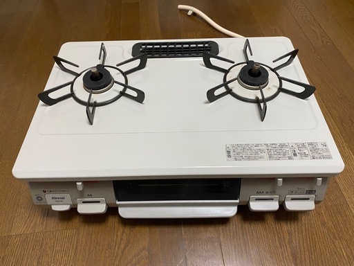 リンナイ ガスコンロ ガステーブル 幅約60cm 片面焼グリル プッシュ点火 右強火力 都市ガス用 ベージュ KG67BER/13A