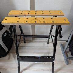 DIY テーブル　折り畳み作業台