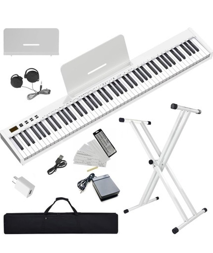 【美品】電子ピアノ 白