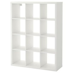 IKEA カラックス　白　ホワイト　オープンシェルフ　シェルフユニット　飾り棚　棚　収納の画像