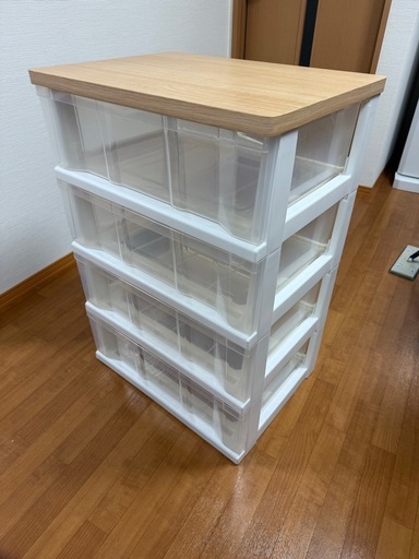 ニトリ　木目調天板チェスト　収納ボックス