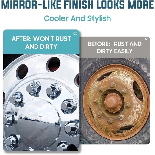 新品！4T車フロントメッキカバーとナットキャップセット