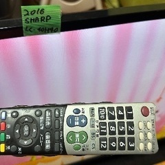 🟢中型〜大型テレビ番号94  SHARP AQUOS 2016年製 40インチ 大阪府内 配達設置無料 保管場所での引き取りは値引きしますの画像