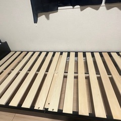 シングルベッド　すのこフレーム　ニトリ　コンセント　収納付きの画像