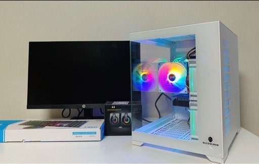 モニターフルセット新品ケース動画編集やゲーミングPC i7