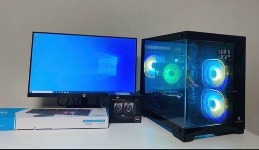 モニターフルセット新品ケース動画編集やゲーミングPC i7