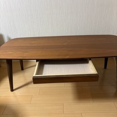 【受け渡し者決定】ローテーブル(引き出し付き)の画像