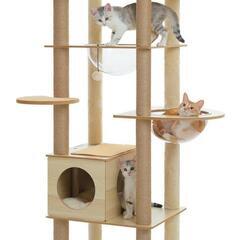 特価7,000円】猫ちゃんのびのび♪キャットタワー