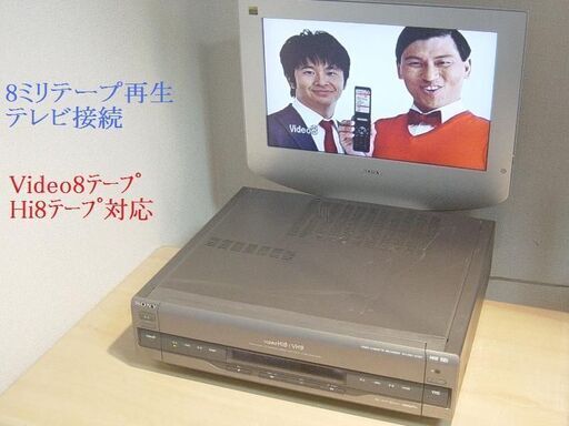 8ミリビデオデッキ+VHS  WV-BW1送料無料321 リモコン