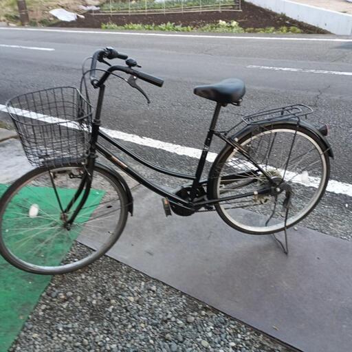 6段切り替えのママチャリ自転車
