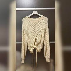  SNIDEL ケーブルデザインニットプルオーバー の画像