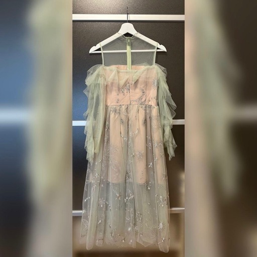 ♡ Limegreen long onepiece / ワンホン 韓国ファッション ♡