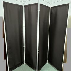 4連 パーテーション 布製 ブラウン 医院 病院 エステ 整体院...