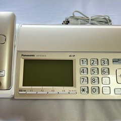 【超美品】パナソニック 電話機セット　デジタルコードレスFAX 子機 増設子機 FAX用インクフィルムの画像