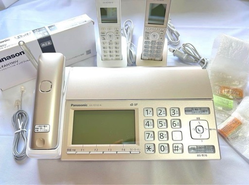 【超美品】パナソニック 電話機セット　デジタルコードレスFAX 子機 増設子機 FAX用インクフィルム
