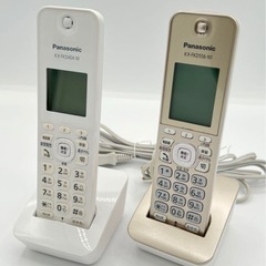 【超美品】パナソニック 電話機セット　デジタルコードレスFAX 子機 増設子機 FAX用インクフィルムの画像