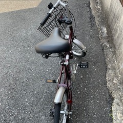 【受渡予定者決定】折りたたみ自転車　16インチ　Classic Mimugo 　美品　カゴ付きの画像