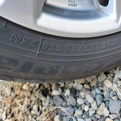 155/65R14 夏タイヤ＆トヨタ純正ホイールセット　の画像