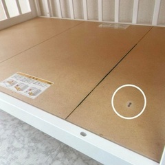 カトージ ベビーベッド ハイタイプ 説明書付きの画像