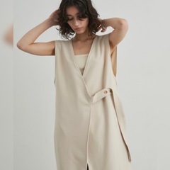 ♡ Aunt Marie's リネンライクジレワンピース ♡の画像