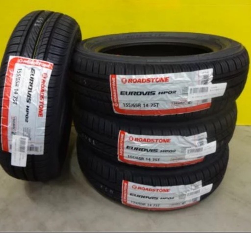 新品タイヤ4本セット　
軽用　ROADSTONE  155/65R14
