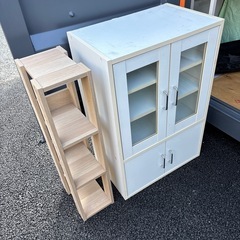 【中古】棚 キャビネットセット