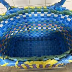 昭和レトロ　竹籠　腰籠　竹製　竹細工　古民具　ビク　魚籠　山菜取り　きのこ取りの画像