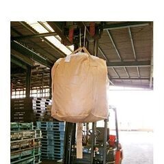 新品未使用 フレコンバッグ 1枚 ガラ等用 再生材 丸型 モノタロウ 1トン 1000kg Φ1100x1100+750の画像
