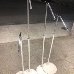 値下げ！　傾斜ハンガーラック　2本セット の画像